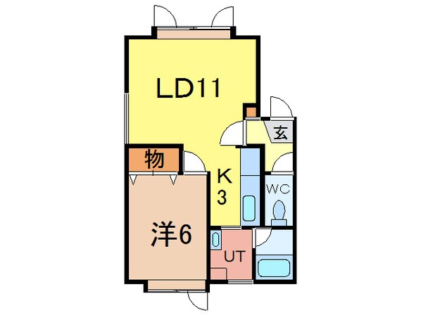 アルカディア弐号館の物件間取画像